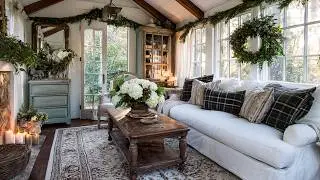 French Country Meets Southern Style in a Cozy Cottage Winter Home Tour with Charming Warmth