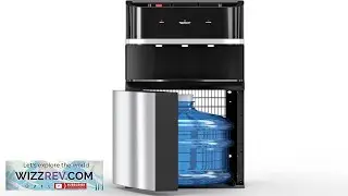 Manastin Bottom Loading Water Cooler Dispenser for 5 Gallon Bottles Stainless Steel