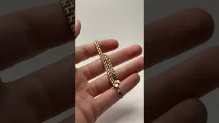 WATCH ME MAKE A SOLID 14k GOLD BRACELET 🤯🤩 #jewelry #shorts #bracelet
