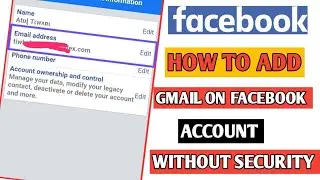 How to add Gmail account On Facebook Apne Fb id Mai Gmail kese Add kare without Check point