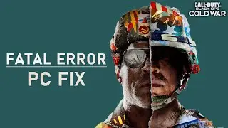 Black Ops Cold War - How To Fix Fatal Crash Error on PC