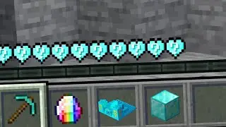 Minecraft, But My HEARTS Are LUCKY DIAMOND Blocks!