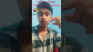 vishnu enginnering college cutoff #vitb #bhimavaram #college #eamcet #tseamcet