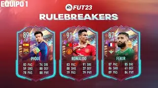 EQUIPO DE RULEBREAKERS DE MA&Ntilde;ANA! COMO ES EL EVENTO? RONALDO 91 / PIQUE 89 / FEKIR 87 FIFA 23