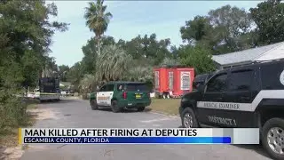 Escambia Co. Sheriff gives update on Navy Point officer involved shooting, 8 deputies placed on admi