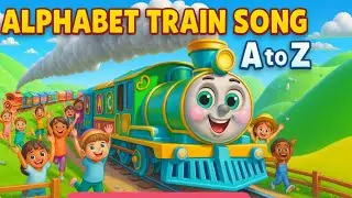 Alphabet Train Song 🚆 | Learn ABC A to Z | Fun Kids Nursery Rhymes #trending #nurseryrhymes 