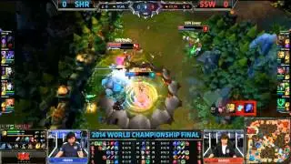 SSW Toplane Towerdive - SSW vs SHR Game 1 (S4 Worlds)