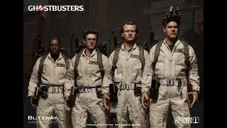 1/6 BLITZWAY GHOSTBUSTER FIGURES SPECIAL EDITION 4 PACK w/ SLIMER unboxing & review! PART 1