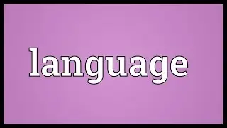 Language Meaning