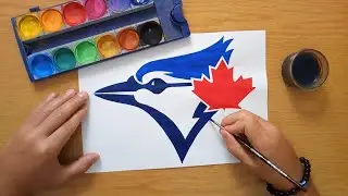 How to draw the Toronto Blue Jays logo - MLB