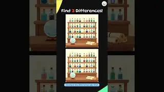 Spot the Difference: Magic Potion Shop 🔮 Find 3 Differences! #shorts