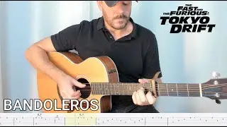 Bandoleros &ndash; Don Omar | Acoustic Fingerstyle Guitar Cover + TAB (Fast & Furious Tokyo Drift)