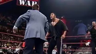 The Rock vs Mark Henry w/ D'Lo Brown - Vince McMahon Ringside Part 2 - RAW IS WAR!