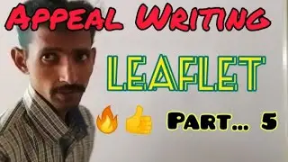 Leaflet Writing/ Writing Skill/ Appeal Writing/ Advertisement/ For All Grades/ Part...5
