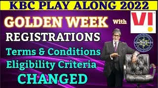 KBC Vi Golden Week : Terms & Conditions Eligibility Criteria Registration