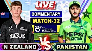 🔴PAK U19 vs NZ U19 World Cup Match 32 | Scores and Commentary | PAKISTAN vs NEW ZEALAND