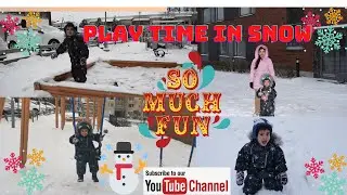 Play in snow# Outdoor fun activity for Kids # Helsinki-Finland