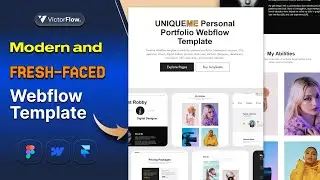 Create Stunning Portfolios & Agency Websites in Webflow | UniqueMe Template