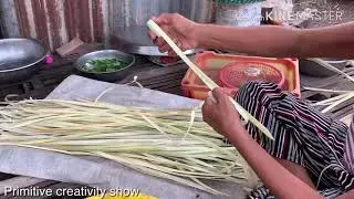 How to make palm leaf processing is another product