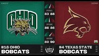 SFA Season 19 CFP Opening Round: #18 Ohio @ #4 Texas State Highlights