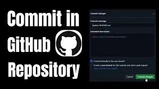How to commit changes in GitHub repository?