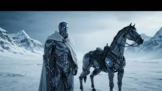 Legendary Robot Warrior & Cyber Horse in Frozen World | Epic Sci-Fi movie coming soon#viral #video 