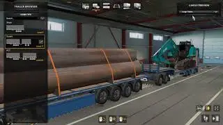 flatbed + lowbed trailer