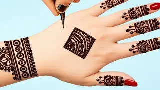 Latest Stylish Easy Arabic Henna design | Beautiful Simple Mehndi design | Back hand mehndi design 