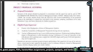 IGNOU MS 100 Project Report & Synopsis | Complete Step-by-Step Guide | How to Write MS 100