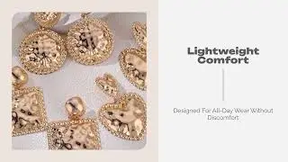 Golden Devotion Double-Heart Statement Earrings - Sweetheart Jewel #earrings #glamorous #jewelry