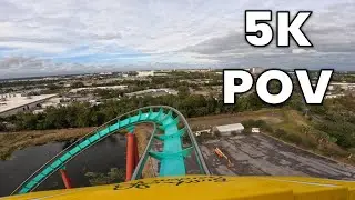 Kumba Front Row POV [5K] | Busch Gardens Tampa 2024