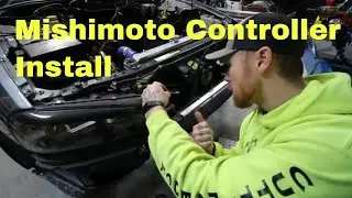 Mishimoto Fan Controller Install - R34 Skyline receives the control kit for the dual fan setup.