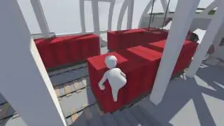 HCF Plays: HUMAN: FALL FLAT - Train Level