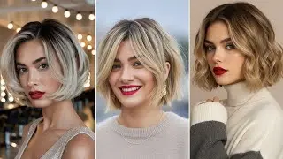 Стрижки боб и лоб 2026 ✂️Самые модные короткие стрижки, которые преобразят ваш стиль! ✨#прически