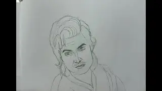 Stranger Things Steve Drawing LIVE 🖤🔥 | Real-Time Art
