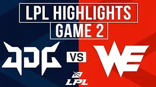 JDG vs WE Highlights Game 2 | LPL 2025 Split 3 | JD Gaming vs Team WE