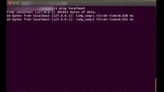 Ubuntu ping localhost