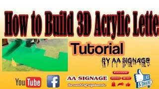 How to Raise 3D acrylic letter|How to Build-up 3d acrylic latter|easy to build 3d letter|AA Signage