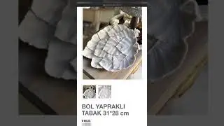 Eskitmeli Polyester yaprak tabak boyama
