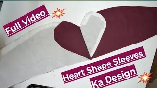 Heart Shape Sleeves Design Cutting And Stitching full Video 🥰 # You Tube # Video # sewing Tutorial 🧵