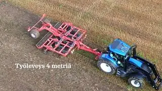 Ty&ouml;konen&auml;yt&ouml;ksess&auml; KUHN Cultimer L 4000 T-liner jyr&auml;ll&auml;