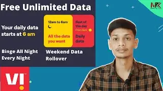 VodaFone Idea Unlimited Free Data Offer | Vi Weekend Data Rollover & Binge All Night Unlimited Data