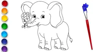 🦁 40 Minutes of Animal Coloring Fun! Tigers, Elephants, and More for Kids!