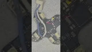 Soldering a negative battery lead to aio flightboard .
