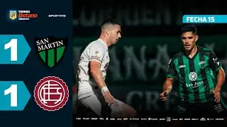 SAN MART&Iacute;N (SJ) 1 - 1 LAN&Uacute;S | Resumen del partido | #TorneoBetano Clausura 2025