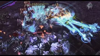 EPIC BARCODE VS RAILGAN! on Neon Violet Square - StarCraft 2 - 2025