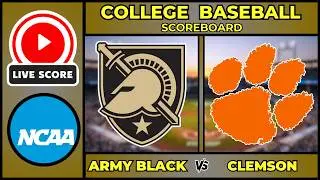 🔴 LIVE: Army vs Clemson Tigers | NCAA College Baseball Scoreboard | Feb 14 | Opening Weekend
