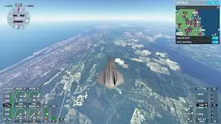MSFS 2020 Darkstar from Jacksonville to Daytona (9070XT)