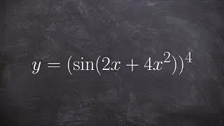 Using chain rule twice to take the derivative of an expression
