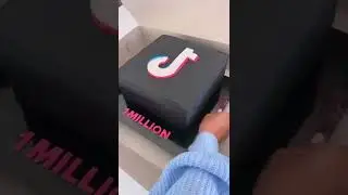 celebrating 1 million tiktok followers holy crap that&rsquo;s a lot of humans 🥺🥲💘 eating tons of cake
